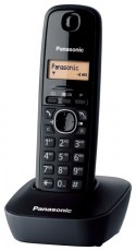 PANASONIC ασύρματο τηλέφωνο με ελληνικό μενού, μαύρο